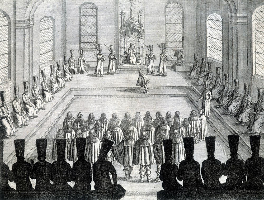 Empfang der Botschafter von Holstein (Staat Deutschland) in Moskau im Jahr 1632 von Unknown artist