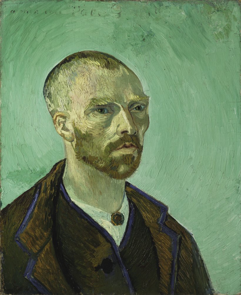 Paul Gauguin gewidmetes Selbstporträt, 1888 von Vincent van Gogh