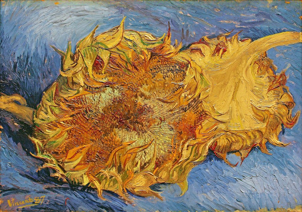 ROSTITCH Van Gogh Sonnenblumen Kreuzstich-Set – 35,6 X 30,5 Cm, Mit Stoff Und Garn