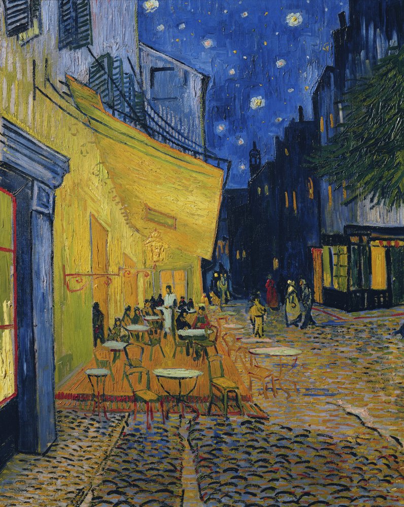 Caféterrasse am Place du Forum, Arles, 1888 von Vincent van Gogh