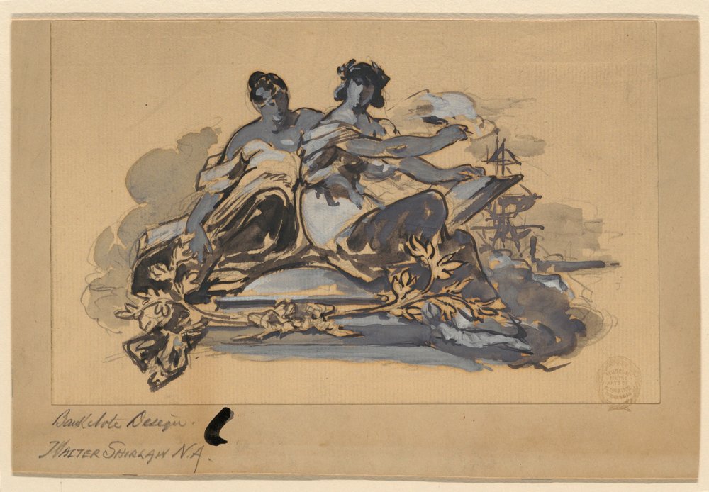 Banknotendesign von Walter Shirlaw