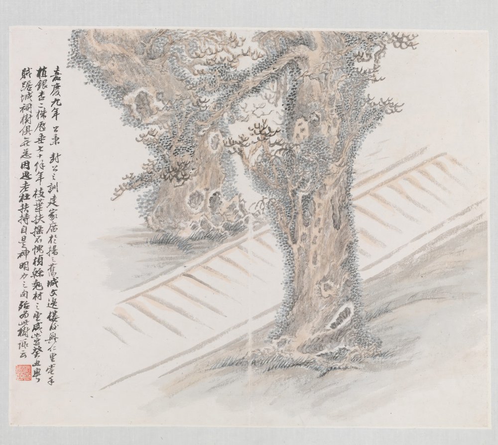Zehn Orte im Zusammenhang mit Ruan Yuan, datiert 1883
