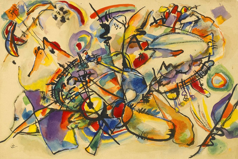 Ohne Titel von Wassily Kandinsky: hochwertiger Kunstdruck