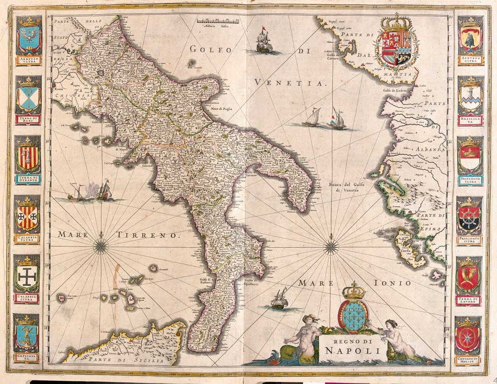 Neapel, Italien, in 'Theatrum Orbis Terrarum, sive Atlas Novus' von ...