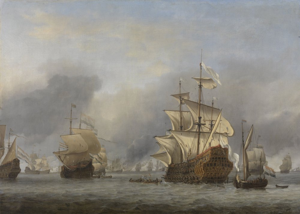 Eroberung des Royal Prince, ca. 1670 von Willem van de Velde
