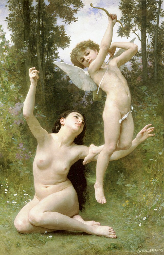 Die Liebe fliegt davon von William-Adolphe Bouguereau