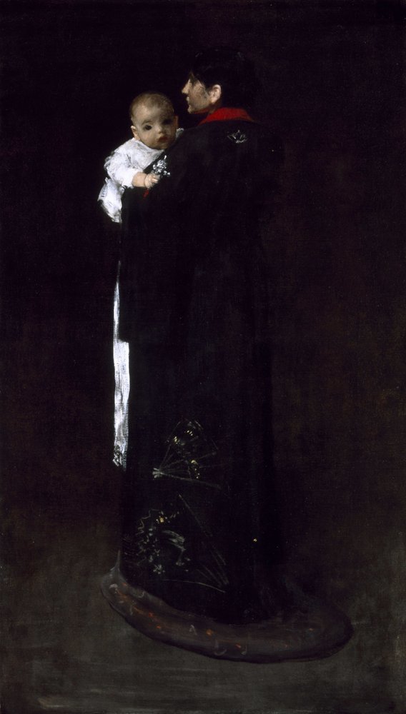 Mutter und Kind von William Merritt Chase