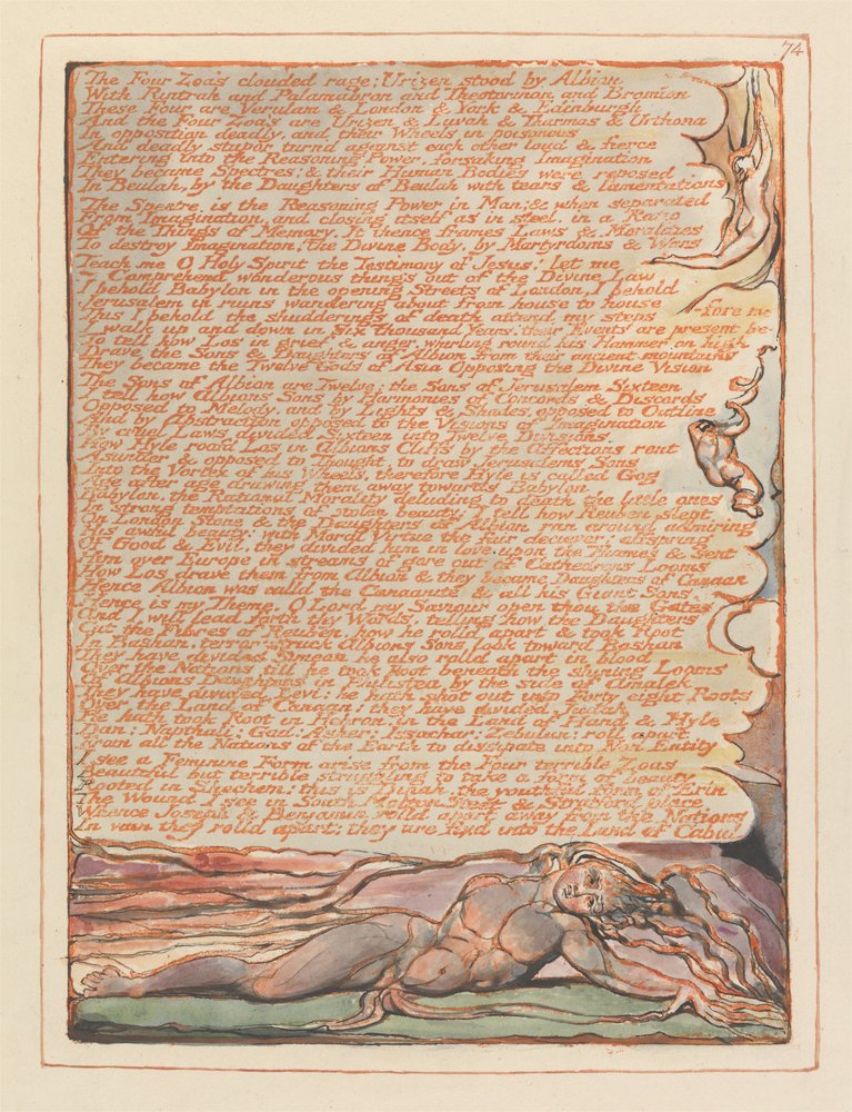 Jerusalem, Tafel 74, Der Zorn der vier Zoa