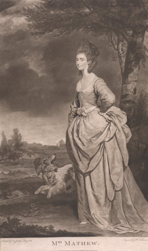 Mrs. Mathew von William Dickinson: hochwertiger Kunstdruck