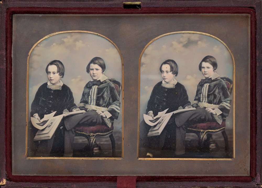 Porträt von zwei Jungen von William Edward Kilburn