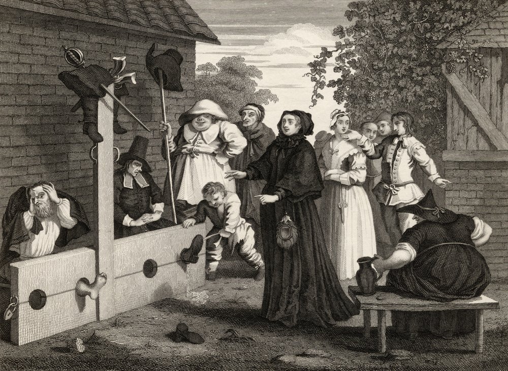 Hudibras und Ralpho im Pranger, aus 