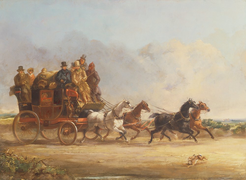 Die Kutsche von Herrn Charles Higgins mit Viergespann von William Joseph Shayer