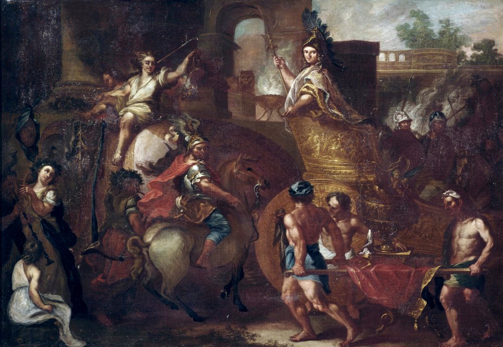 Einzug Alexanders des Großen in Babylon von after Charles Le Brun