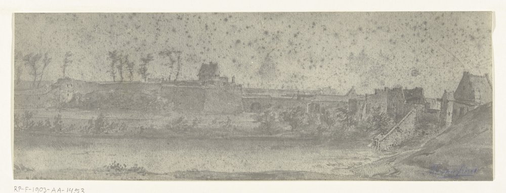 Ansicht von Maastricht, 1672 von frères Moreau
