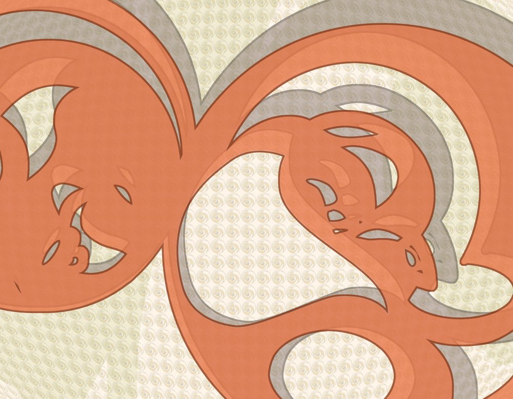 Fließende abstrakte Kurven von Alejandra Winkhaus