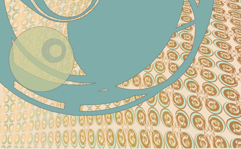 Fließende geometrische Kurven von Alejandra Winkhaus