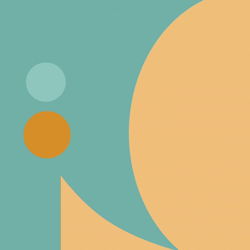 Serene geometrische Kurven von Alejandra Winkhaus