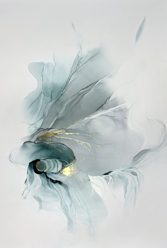 Goldener Teal-Wirbel von Alevtina Shelest