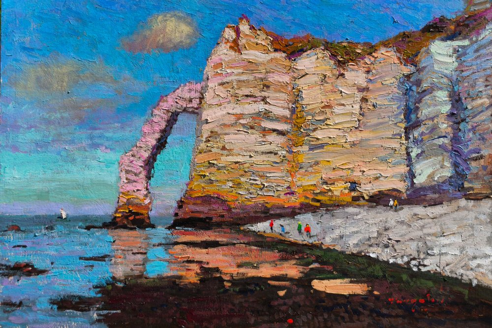 Klippen und Bogen von Étretat von Alexander Shandor