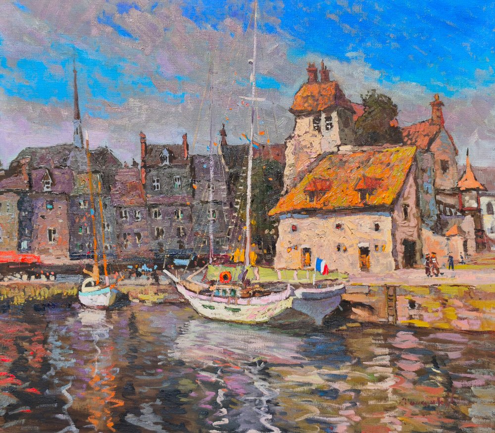Malerisches Hafen-Dorf von Alexander Shandor