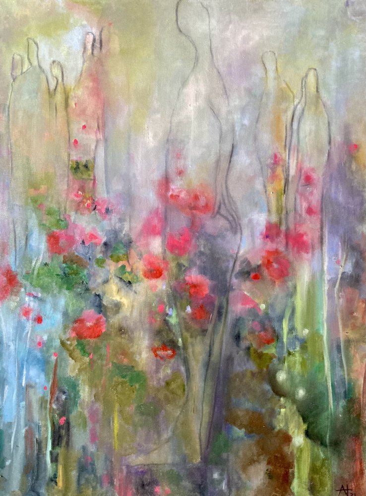 Blühende Blumenfiguren von Alexandra Higgins