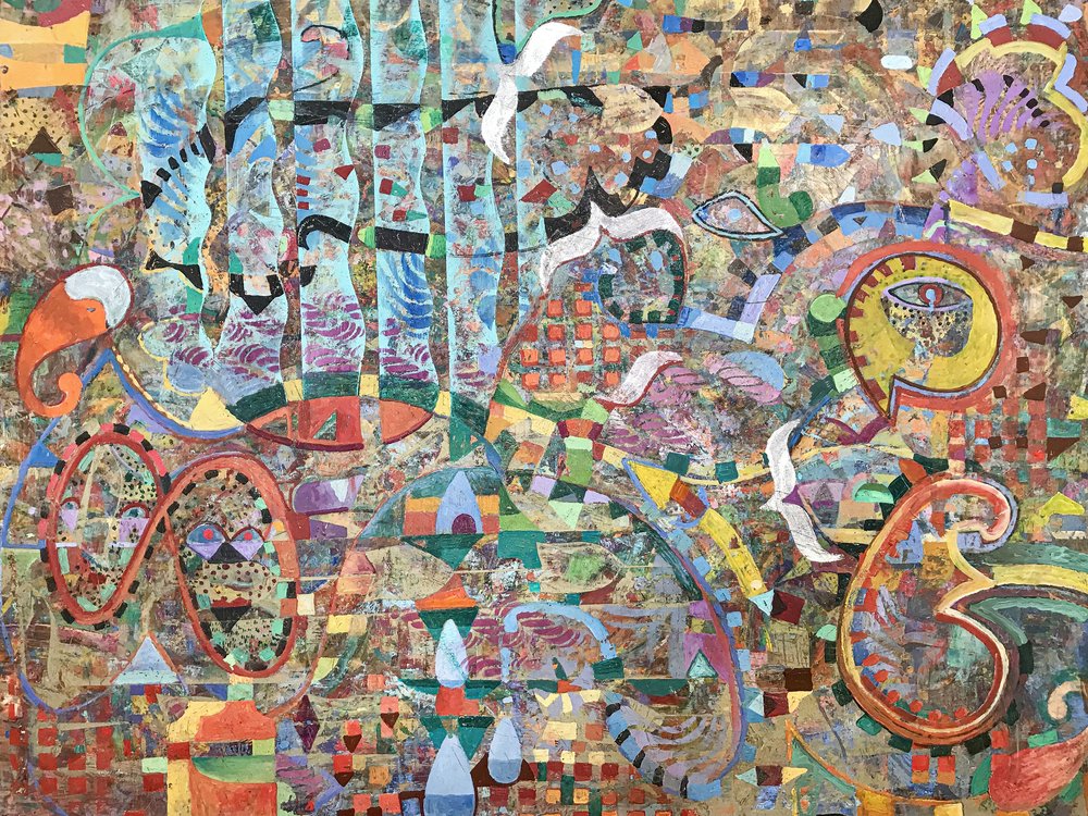 Komplexes abstraktes Mosaik von Alise Loebelsohn