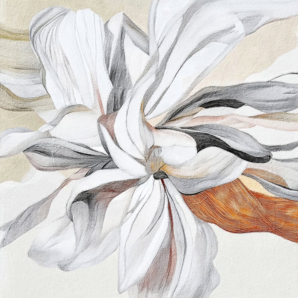 Elegante fließende Blume von Alma