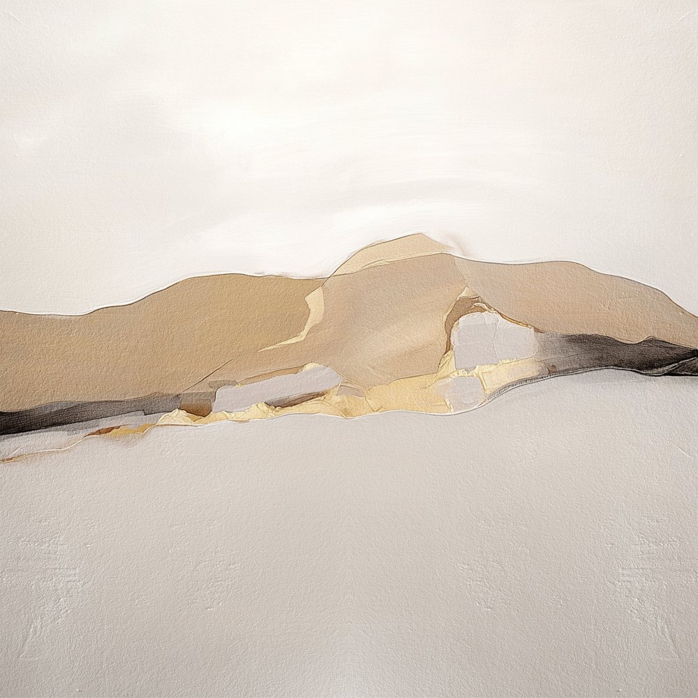 Goldene Abstrakte Landschaft von Alma