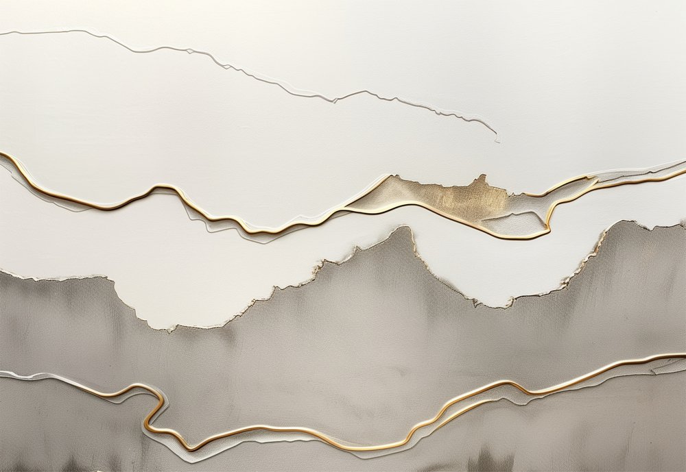 Goldene Geschichtete Landschaft von Alma