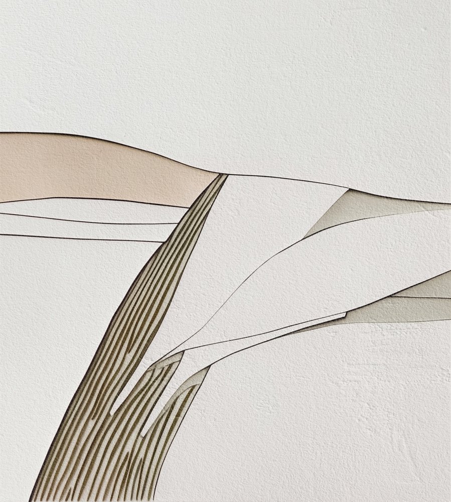 Minimalistische Erdschichten von Alma