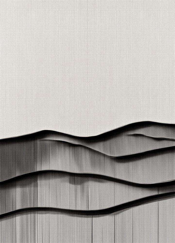Minimalistische wellige Landschaft von Alma