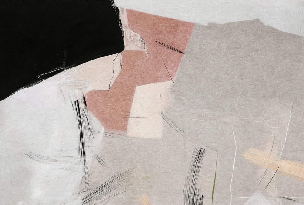 Gedämpfte abstrakte Komposition von Alma