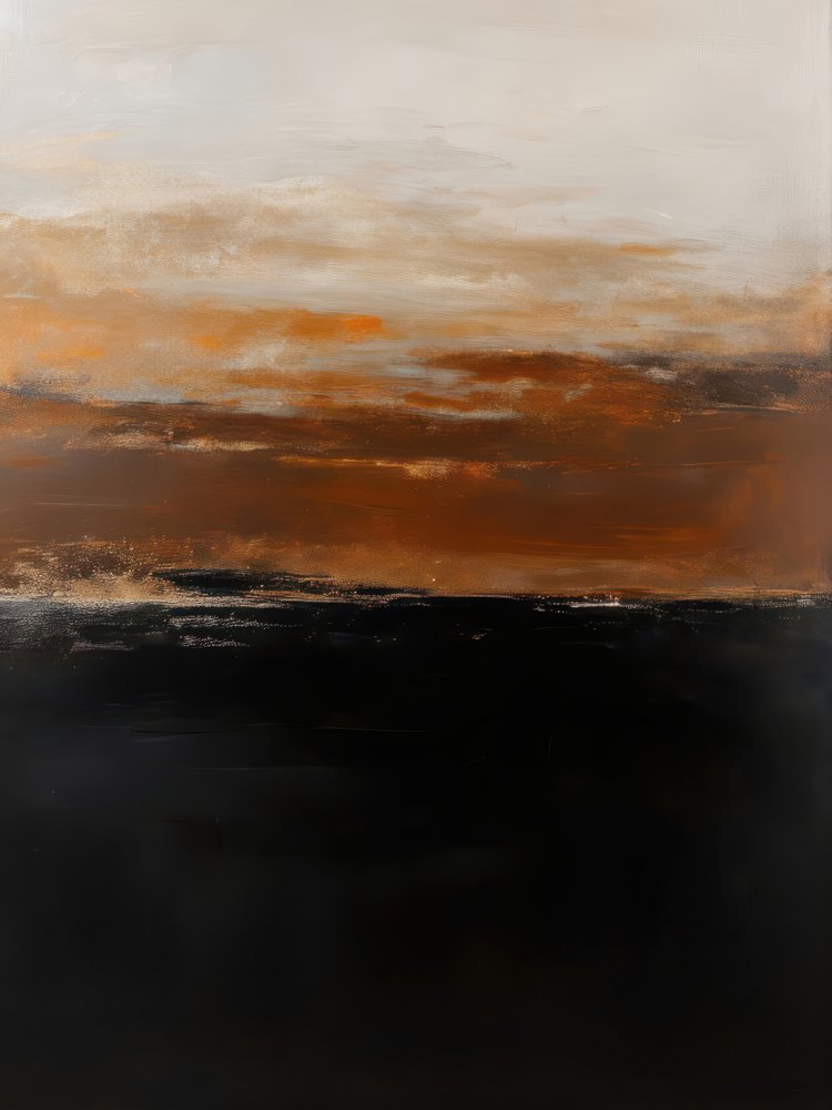 Dramatischer orangefarbener Horizont von Alpenglow Workshop