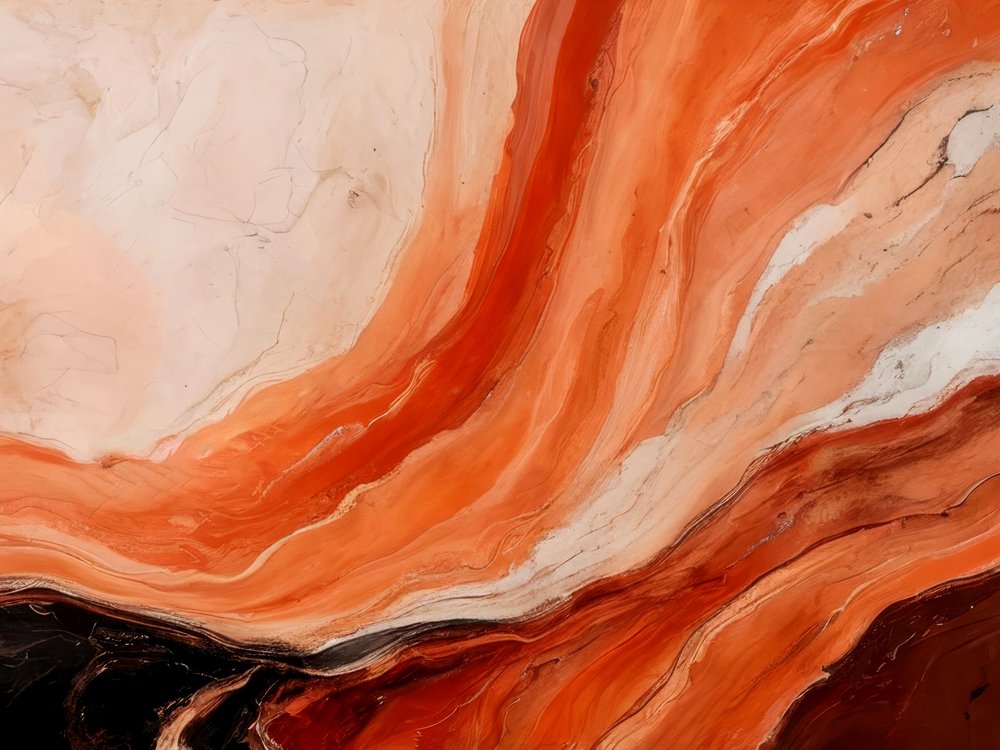 Terrakotta fließend abstrakt von Alpenglow Workshop