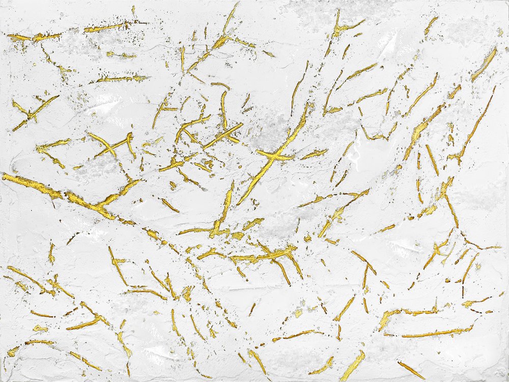 Goldene Organische Textur von Alyson Storms