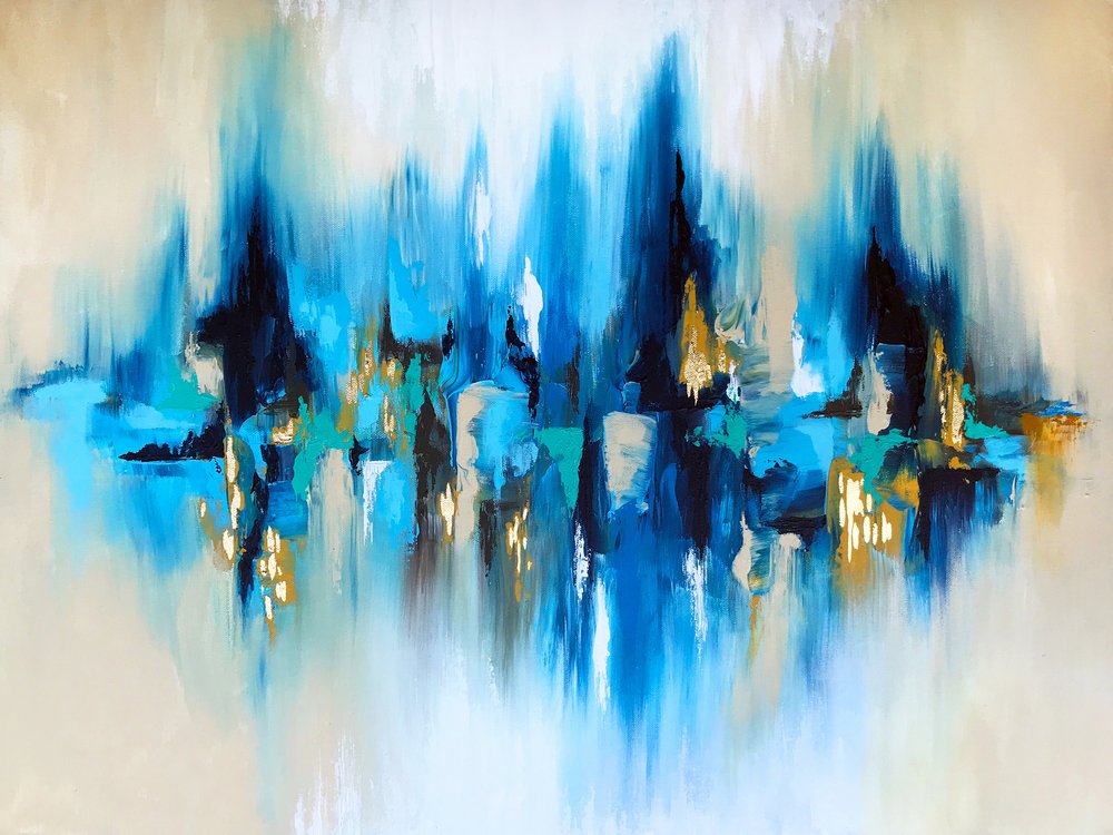 Lebhafte Blaue Reflexion von Alyson Storms