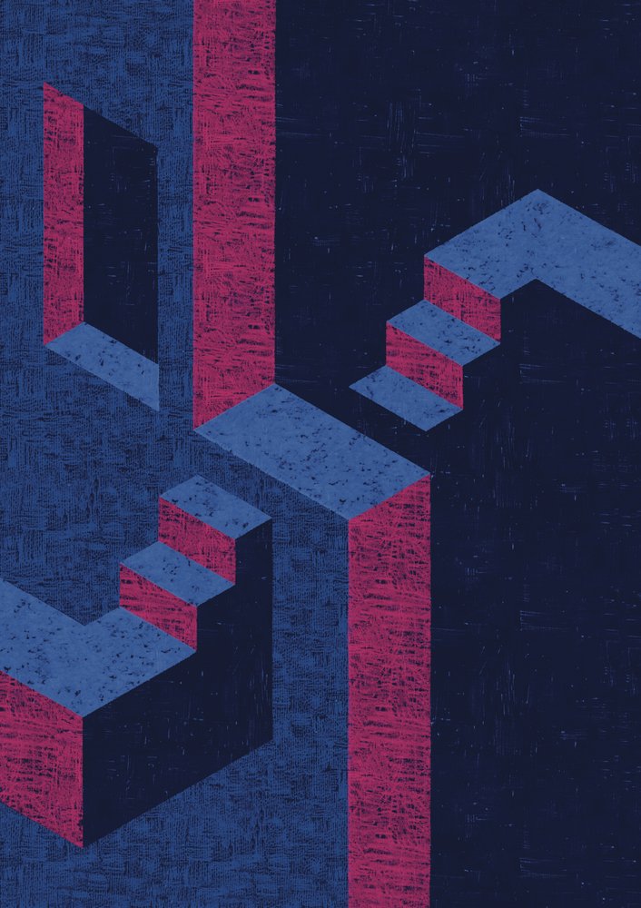 Unmögliche Treppen-Illusion von Amy Louise Baker