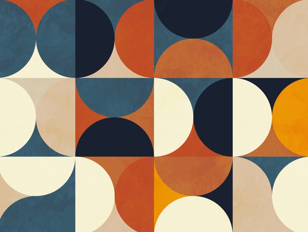 Geometrie Neu12 Marron von Ana Rut Bre