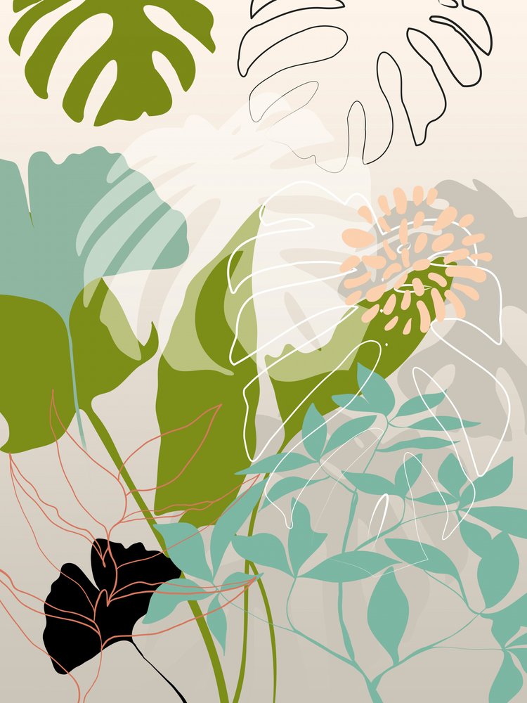 Blätter Linie Boho3 Kopie von Ana Rut Bre