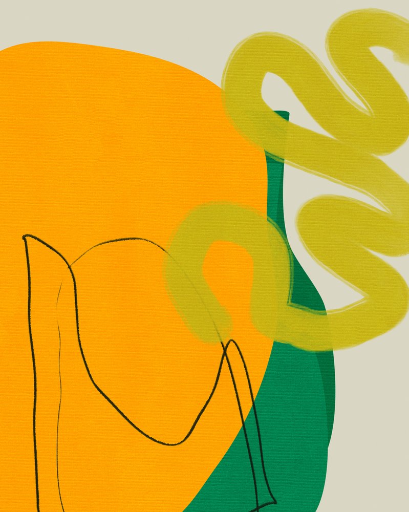 Gemalte Linien 10 von Ana Rut Bre