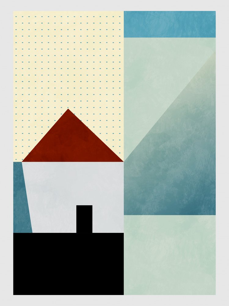 Räume Blaues Haus von Ana Rut Bre