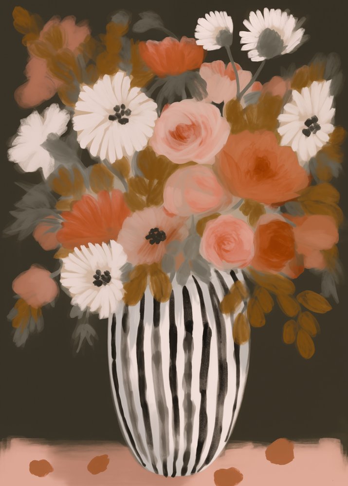 Moderner Blumenstrauß von Andreas Magnusson