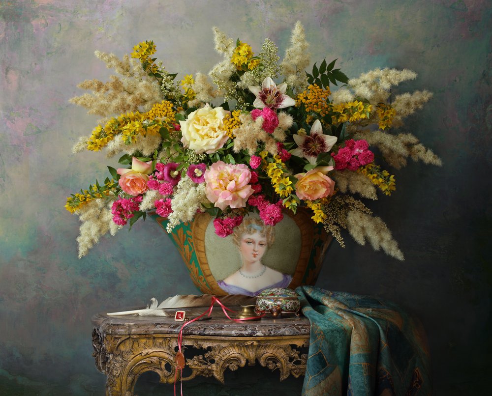 Opulentes Florales Stillleben von Andrey Morozov