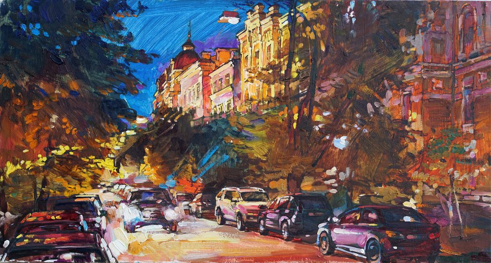 Lebendige Stadt Nacht von Andrii Kutsachenko
