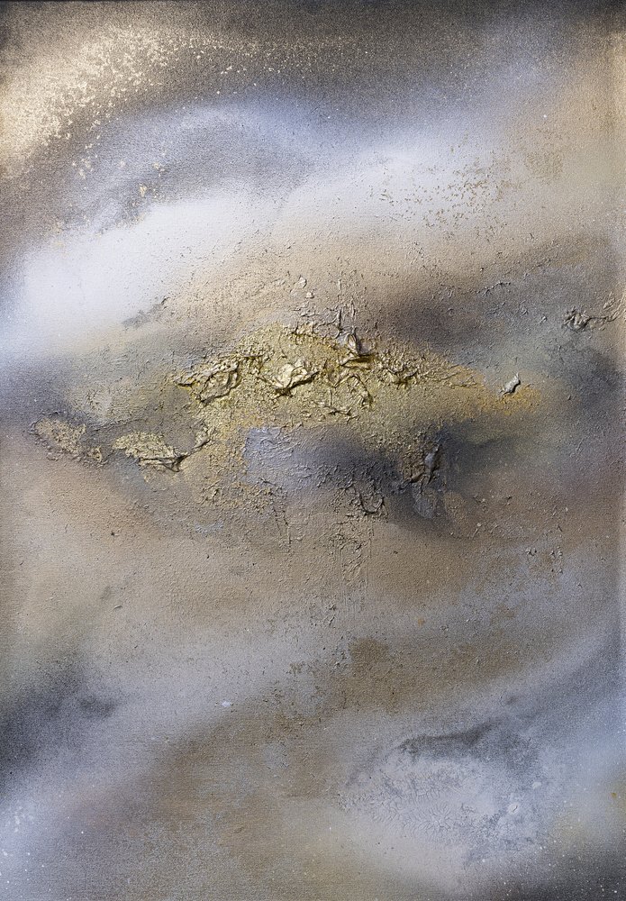 Kosmischer Goldfluss von Anete Purina-Purite