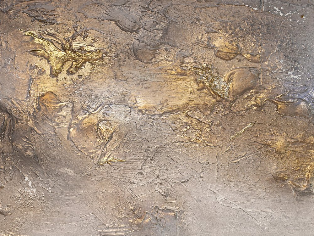 Geschmolzene Goldtextur von Anete Purina-Purite