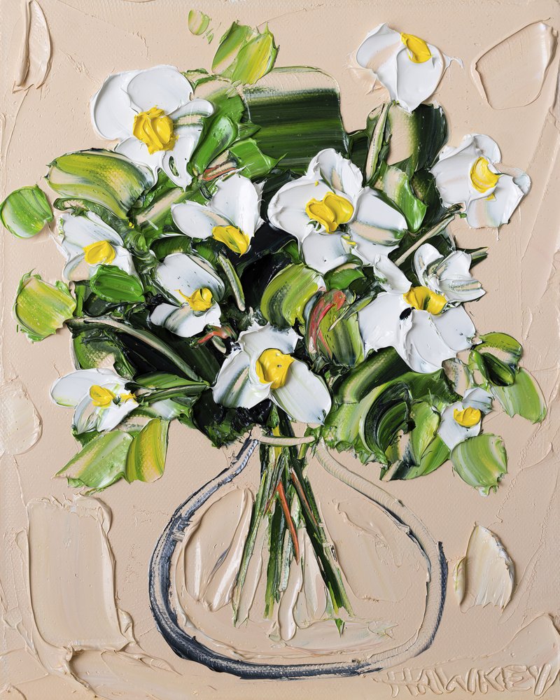 Texturiertes weißes Bouquet von Angela Hawkey