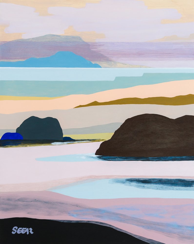 Pastellküstenfelsen von Angela Seear
