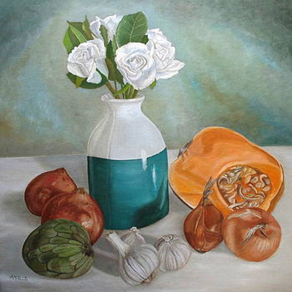 Gartenernte-Stillleben von Angeles M. Pomata