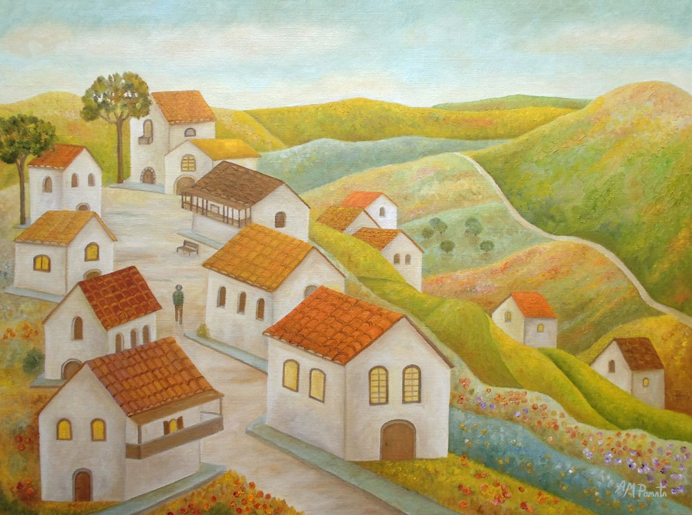 Idyllisches Bergdorf von Angeles M. Pomata